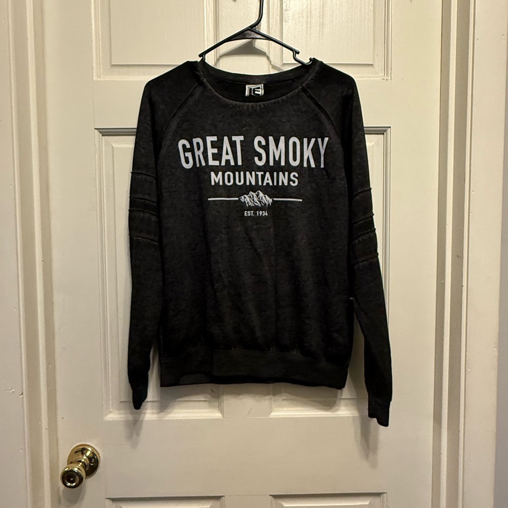 Great Smoky Mountains Black Sweater